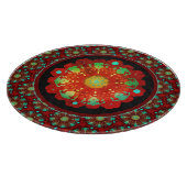 Urrhythmen Mandala Muster Schneidebrett (Ecke)