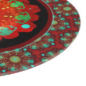 Urrhythmen Mandala Muster Schneidebrett (Ecke)