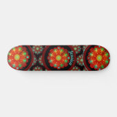 Urrhythmen Mandala Muster Skateboard (Horizontal)