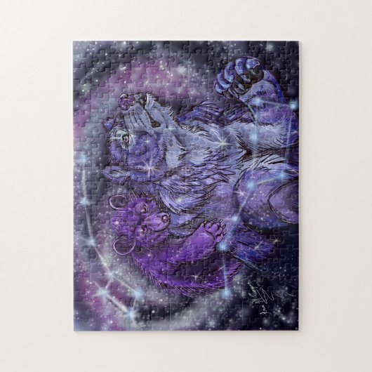Ursa Major und Minor Constellation Bär Art Puzzle (Vertikal)