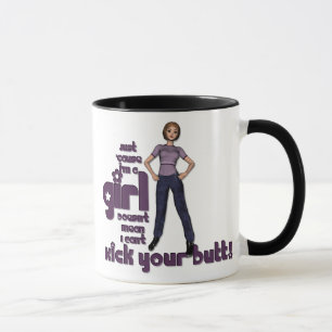 Ursache KRW gerade bin ich eine Mädchen-Tasse Tasse