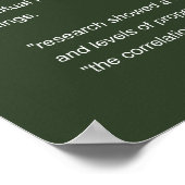 Ursache oder Korrelation? Science-Klassenregeln Poster (Ecke)