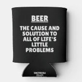 Ursache und Lösung aller Lebensprobleme Dosenkühler (Rückseite)