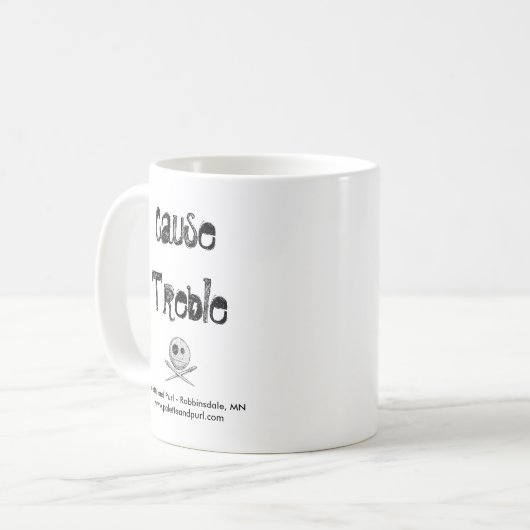 Ursachen-Höhen! Kaffeetasse (Vorderseite Links)