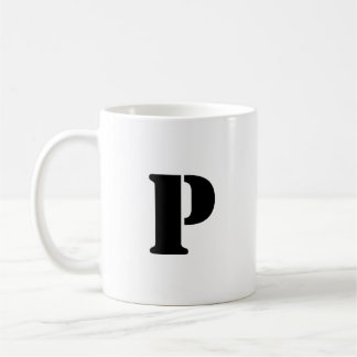 Urschrift | Aquamarin Monogram Modern Stilvoll Coo Kaffeetasse