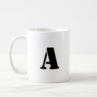 Urschrift | Aquamarin Monogram Modern Stilvoll Coo Kaffeetasse