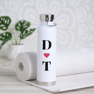 Urschrift   Einfache Monogramm Stilvoll Trinkflasche