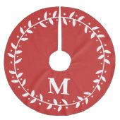 Urschrift für klassische Blattkraft und Familie Polyester Weihnachtsbaumdecke (Vorderseite)