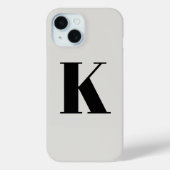 Urschrift | Monogram Modern Stylish Trendy Case-Mate iPhone Hülle (Rückseite)