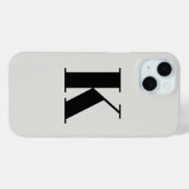 Urschrift | Monogram Modern Stylish Trendy Case-Mate iPhone Hülle (Rückseite (Horizontal))