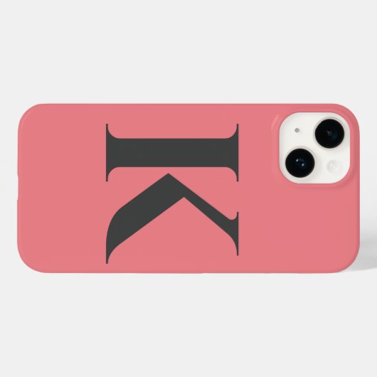 Urschrift | Monogram Modern Stylish Trendy Case-Mate iPhone Hülle (Rückseite (Horizontal))