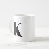 Urschrift | Monogram Modern Stylish Trendy Kaffeetasse (Vorderseite Links)