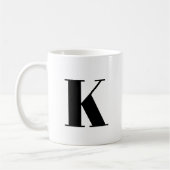 Urschrift | Monogram Modern Stylish Trendy Kaffeetasse (Links)