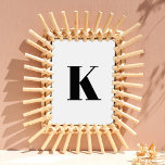 Urschrift | Monogram Modern Stylish Trendy Poster<br><div class="desc">Einfach,  stilvoll,  individuelles Monogramm Poster in moderner minimalistischer Typografie in schwarz. Ein perfektes Geschenk oder Accessoire mit persönlicher Touch!</div>