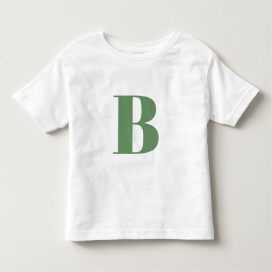 Urschrift | Monogram Modern trendy Sage Green Kleinkind T-shirt (Vorderseite)