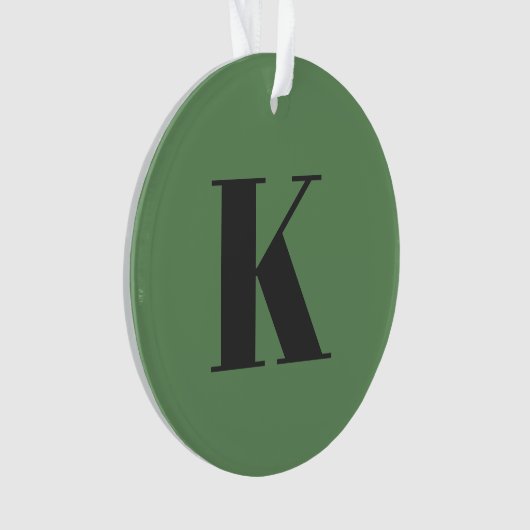 Urschrift | Monogram Modern trendy Sage Green Ornament (Vorderseite)