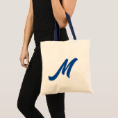 Urschrift | Monogram Modern Trendy Tote Bag Tragetasche (Vorderseite (Produkt))