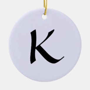 Urschrift   Pastel Lavender Trendy Elegant Keramik Ornament