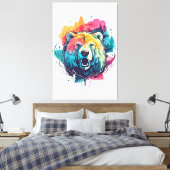 Urso lebendig leinwanddruck (Insitu (Schlafzimmer))