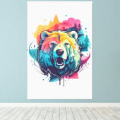 Urso lebendig leinwanddruck (Insitu (Holzboden))