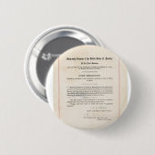 URSPRUNG 19. Änderung der US-Verfassung Button (Vorne & Hinten)