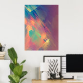 Ursprung des Denkens - abstrakter Maldruck Poster (Heimbüro)