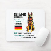 Ursprung des Deutschen Schäferhunds Lustiger Deuts Mousepad (Mit Mouse)