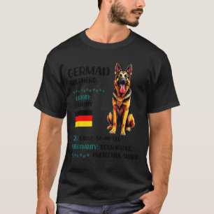 Ursprung des Deutschen Schäferhunds Lustiger Deuts T-Shirt