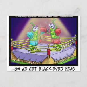 Ursprung von Black Eye Peas Lustige Box-T-Shirts/  Postkarte