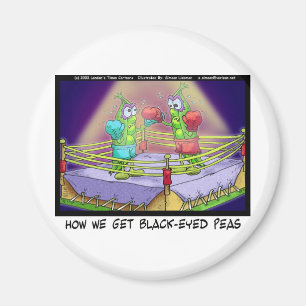 Ursprung von Black Eye Peas Lustige Boxen T-Shirts Magnet