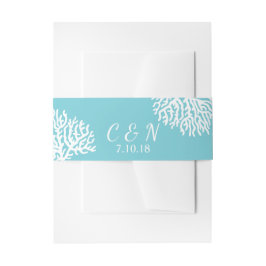 Ursprünge des Korallenkorallenkorals an der Küste Einladungsbanderole