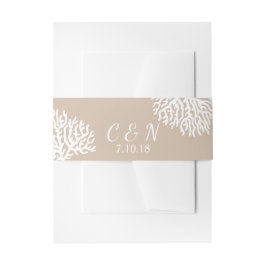 Ursprünge des Korallenkorallenkorals an der Küste Einladungsbanderole