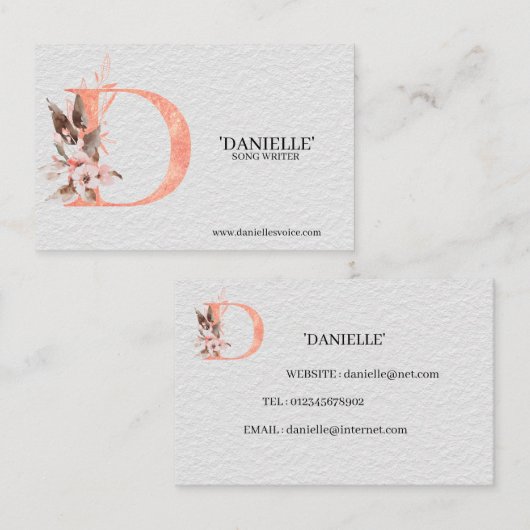 Ursprünglich - Doppelseitige Visitenkarte (Vorne/Hinten)