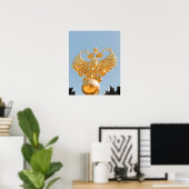 Ursprünglich ein byzantinisches Symbol, das doppel Poster (Heimbüro)