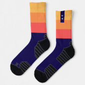 Ursprünglich gestreifte Socken. Personalisiert. Te Socken (Links)