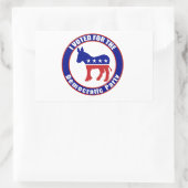 Ursprünglich gewählte Demokrat Rechteckiger Aufkleber (Tasche)