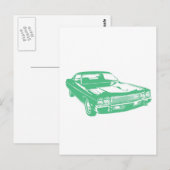 Ursprünglich grüner Auto Postkarte (Vorne/Hinten)