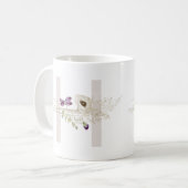 Ursprünglich H mit weich Blume Kaffeemaschine Tass Kaffeetasse (Vorderseite Links)