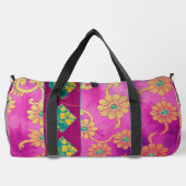 URSPRÜNGLICH Lila rosa Muster - Duffel-Beutel Duffle Bag (Rückseite)