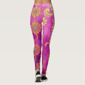 URSPRÜNGLICH Rosa Türkisblau - Leggings (Rückseite)