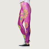 URSPRÜNGLICH Rosa Türkisblau - Leggings (Links)