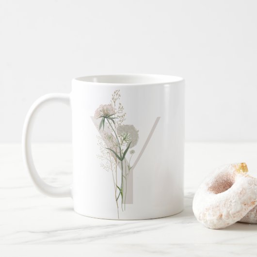 Ursprünglich Y mit weich Blume Kaffeemaschine Tass Kaffeetasse (Mit Donut)