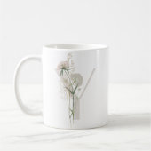 Ursprünglich Y mit weich Blume Kaffeemaschine Tass Kaffeetasse (Links)