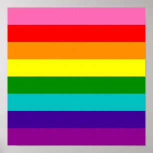 Ursprüngliche 8-Stripe LGBT Gay Poster