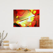 Ursprüngliche Abstrakte Kunstposter Poster (Küche)