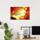 Ursprüngliche Abstrakte Kunstposter Poster (Heimbüro)