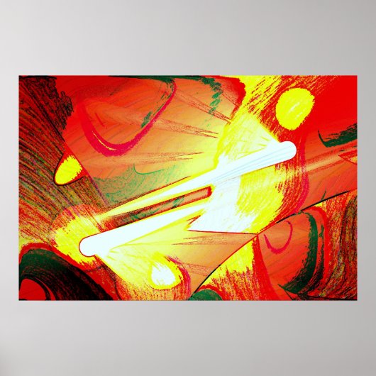 Ursprüngliche Abstrakte Kunstposter Poster (Vorne)