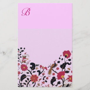 URSPRÜNGLICHE BLUME, VÖGEL-FRISCHE PINK FLORAL BRIEFPAPIER
