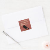 Ursprüngliche Buchplatte Quadratischer Aufkleber (Umschlag)