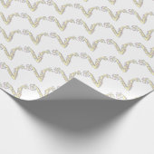 Ursprüngliche Buchstaben V Monogramm personalisier Geschenkpapier (Ecke)